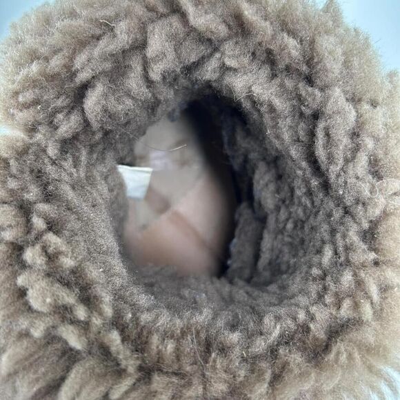 Dansko Bessie Women's Brown Burnished Leather Boot US 7.5 Shearling Pull-On Shoe - Picture 12 of 13